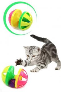 Biterse Eğlenceli Çıngıraklı Kedi Oyun Topu
