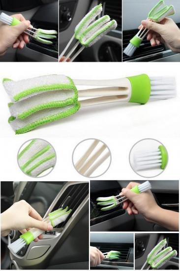 Araç İçi Çok Amaçlı Temizlik Fırçası Panjur Pencere Temizlik Fırçası
