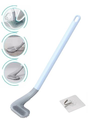 Golf Tasarımlı Silikon Banyo Tuvalet Klozet Temizleme Fırçası Ve Tutucu Set