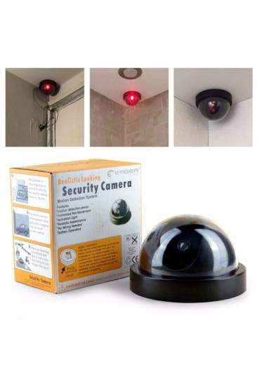Biterse Hırsız Caydırıcı Sahte Dome Kamera Led Işıklı Güvenlik Kamerası