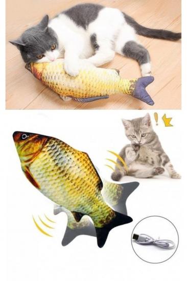 En Ucuz Şarjlı Haraketli Balık Kedi Oyuncağı Biterse.com’da