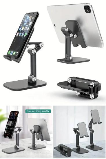 Kademeli Katlanabilir Masaüstü Telefon Tablet Standı