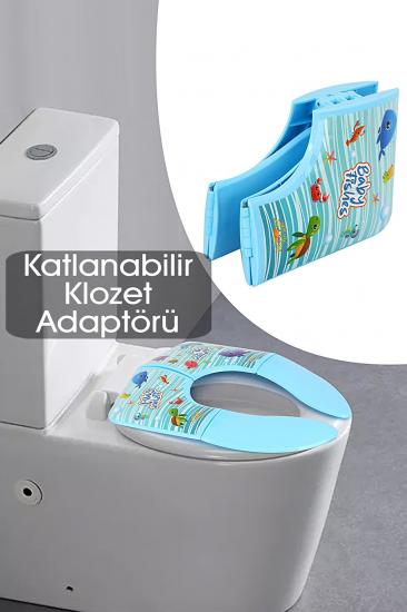 Katlanabilir Çocuk Klozet Kapağı Adaptörü Tuvalet