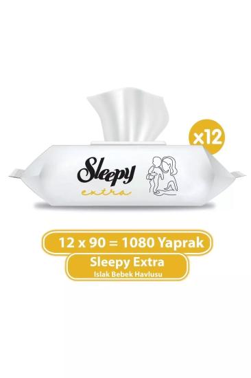Sleepy Extra Islak Bebek Havlusu 12 x 90 Toplam 1080 Yaprak