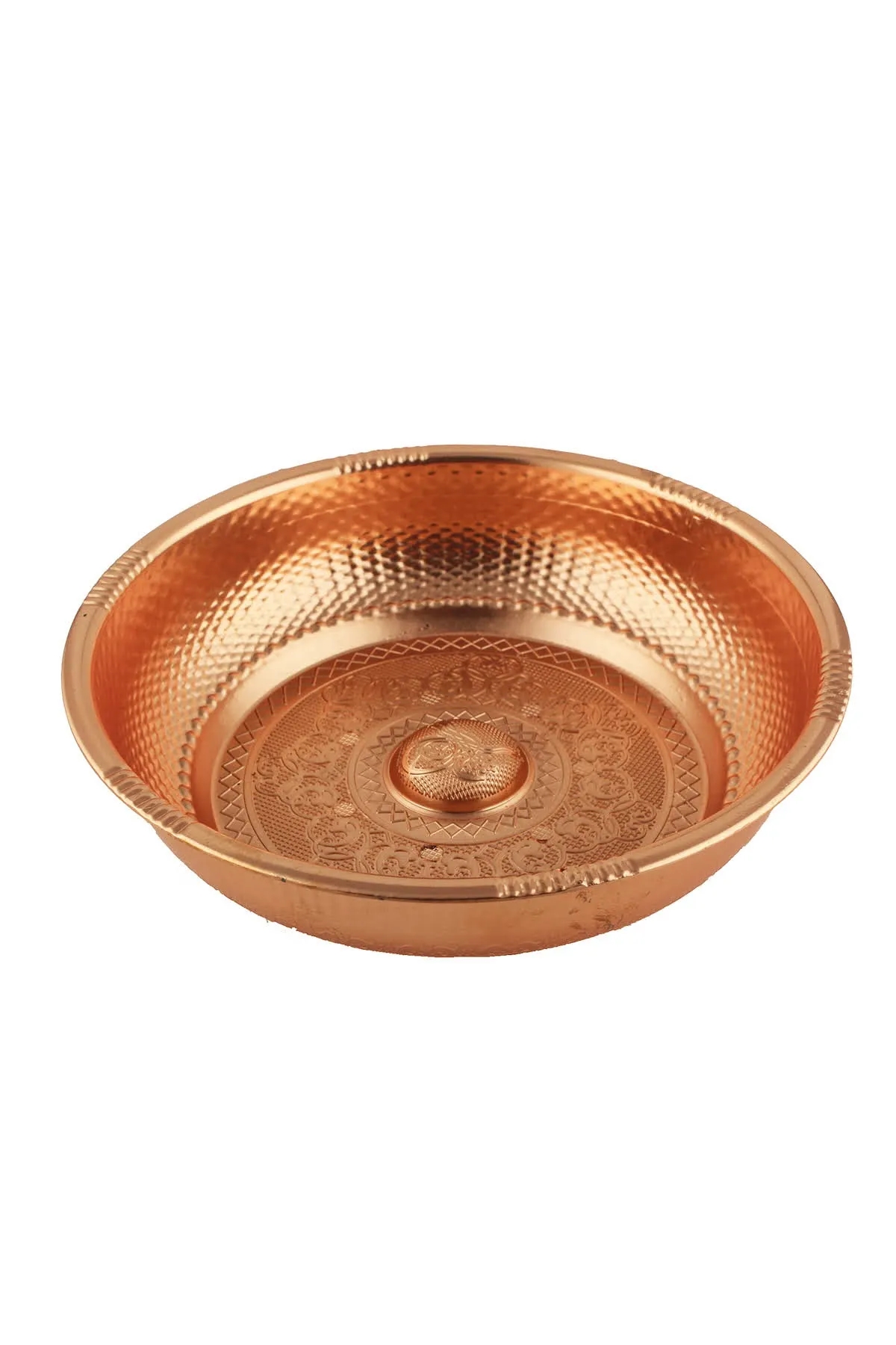 Osmanlı%20Motifli%20Ağır%20İşlemeli%20Döküm%20Metal%20Hamam%20Tası%2020%20Cm%20Rose%20Renk