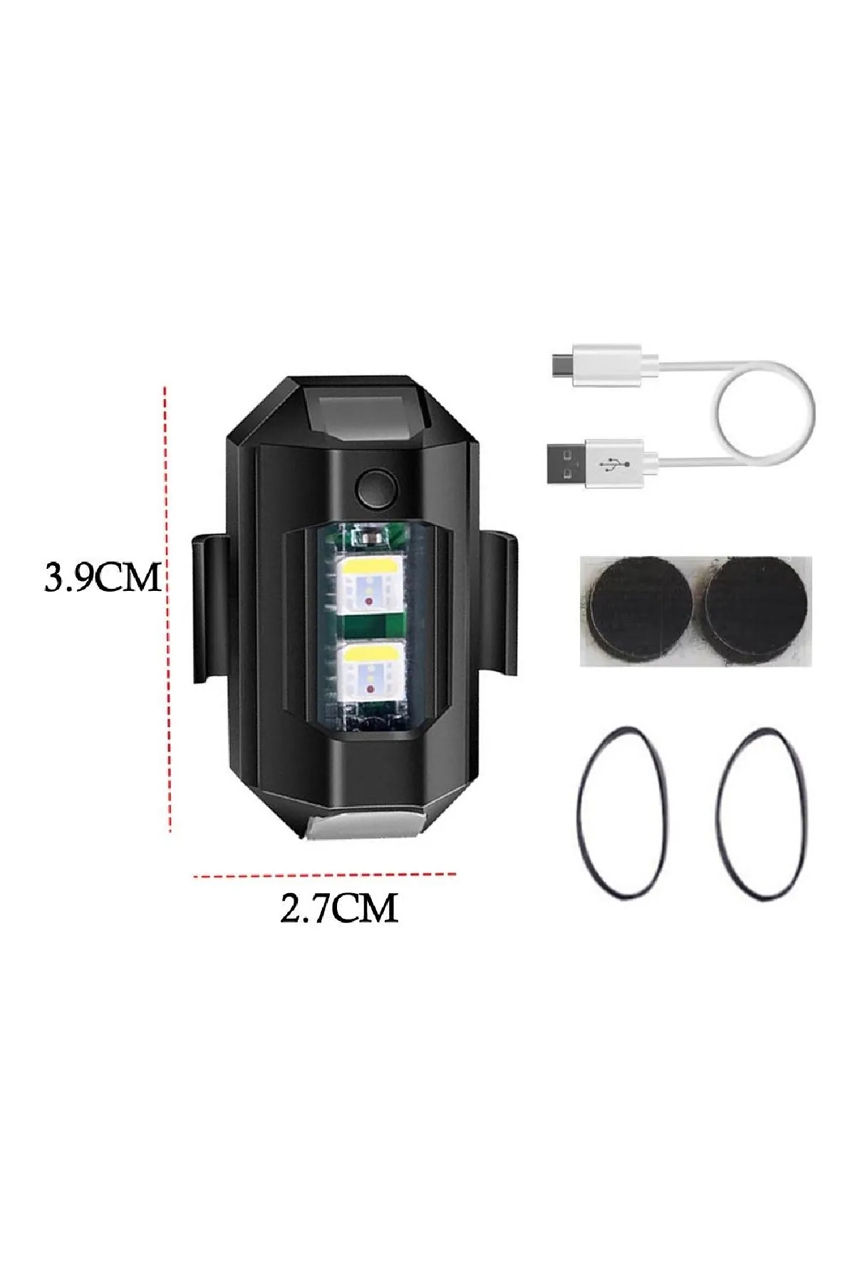 Usb%20Şarjlı%207%20Mod%20Renk%20Değiştiren%20Bisiklet%20Motosiklet%20Drone%20Işığı%20Çakarlı%20Led%20Lamba